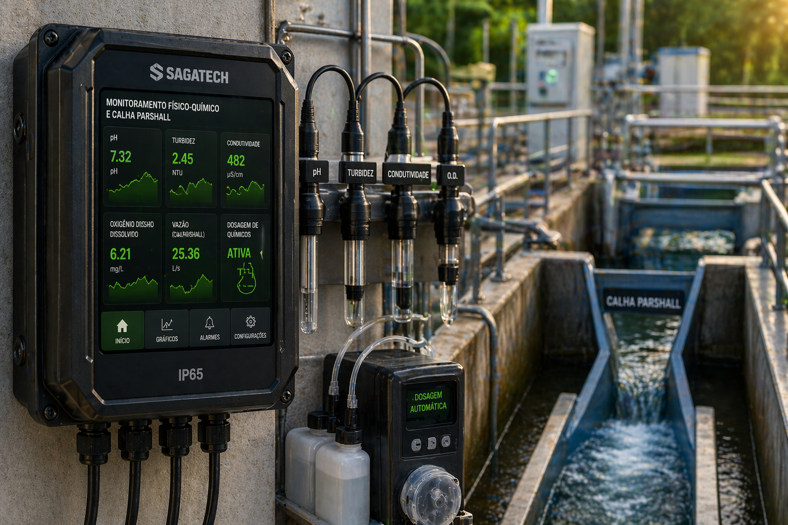 Monitoramento Físico-Químico e Calha Parshall